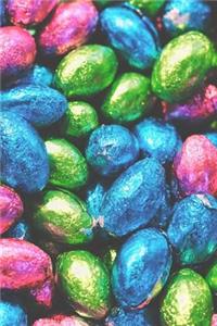 Colorful Foil Wrapped Candy Chocolate Eggs