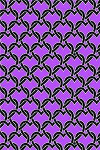 Bullet Journal Notebook Chained Hearts Pattern 14