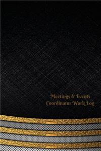 Meetings & Events Coordinator Work Log