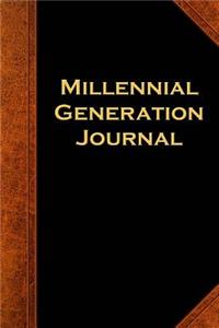 Millennial Generation Journal Vintage Style