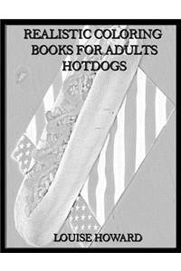 Realistic Coloring Books for Adults Hotdogs