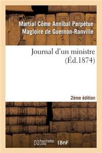 Journal d'Un Ministre 2e Édition