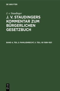 Familienrecht, II. Teil: §§ 1589-1921