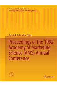Proceedings of the 1992 Academy of Marketing Science (AMS) Annual Conference