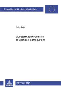 Monetaere Sanktionen Im Deutschen Rechtssystem