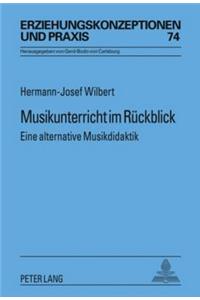 Musikunterricht Im Rueckblick