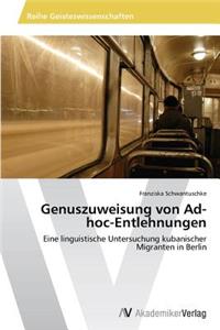 Genuszuweisung von Ad-hoc-Entlehnungen
