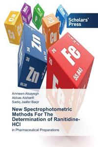 New Spectrophotometric Methods For The Determination of Ranitidine-HCl