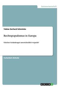 Rechtspopulismus in Europa
