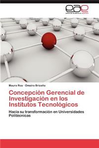 Concepcion Gerencial de Investigacion En Los Institutos Tecnologicos