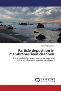 Particle deposition in membranes feed channels