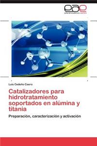 Catalizadores para hidrotratamiento soportados en alúmina y titania