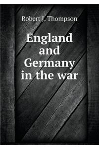 England and Germany in the War