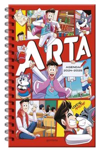 Arta Game - Agenda escolar 2024-2025: Con pasatiempos para ninos y ninas