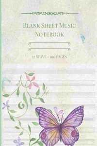 Blank Sheet Music Notebook