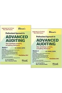 Professional Approach to Advanced AUDITING (for CA Final/CMA) in 2 Modules