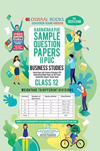 Oswaal Karnataka PUE Sample Question Papers II PUC Class 12 Business Studies Book (March 2020 Exam)