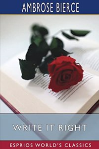 Write It Right (Esprios Classics)
