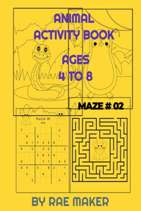 Animal Activity Book Ages 4 - 8