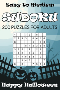 Easy to Medium Sudoku Happy Halloween