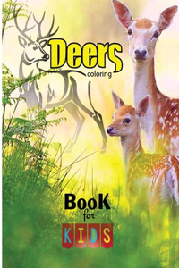 Deers Coloring Book for Kids