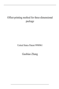 Offset-printing method for three-dimensional package