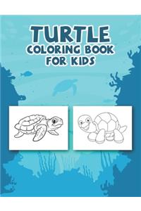 Turtle Coloring Book For Kids