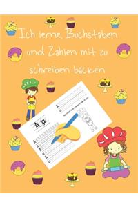 Ich lerne, Buchstaben und Zahlen mit zu schreiben backen