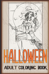 Halloween Adult Coloring Book