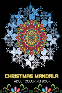 Christmas Mandala adult coloring book