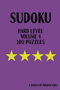 100 Hard level sudoku puzzles volume 4
