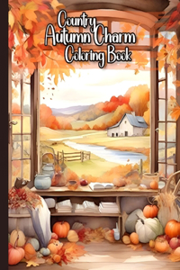 Country Autumn Charm Coloring Book