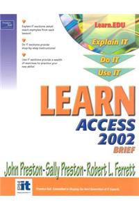 Learn Access 2002 Brief