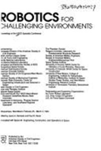 Robotics for Challenging Environments