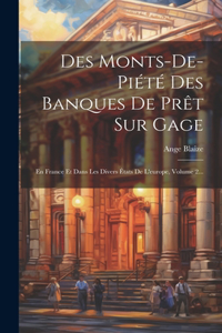 Des Monts-de-piété Des Banques De Prêt Sur Gage