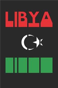 Vintage Libya Notebook - Retro Libya Planner - Libyan Flag Diary - Libya Travel Journal