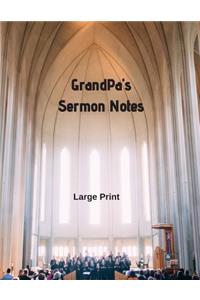 Grandpa's Sermon Notes