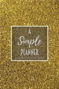 A Simple Planner Undated Weekly and Monthly Organizer