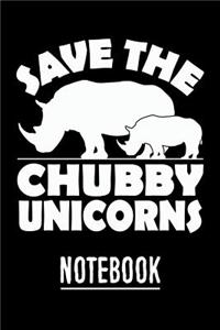Save the Chubby Unicorns Notebook