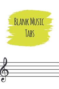 Blank Music Tabs