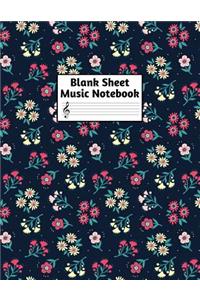 Blank Sheet Music Notebook