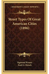 Street Types Of Great American Cities (1896)