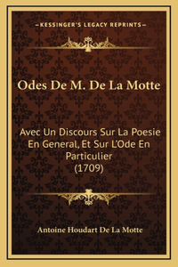 Odes De M. De La Motte