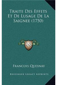 Traite Des Effets Et De Lusage De La Saignee (1750)