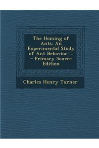 Homing of Ants
