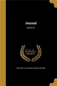 Journal; Volume 41