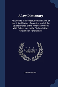 A LAW DICTIONARY: ADAPTED TO THE CONSTIT