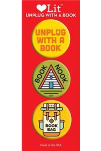 Unplug with a Book 3-Button Assortment