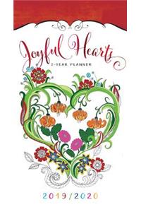 2019/2020 2 Year Pocket Planner: Joyful Hearts