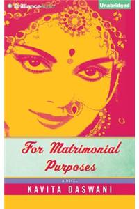 For Matrimonial Purposes